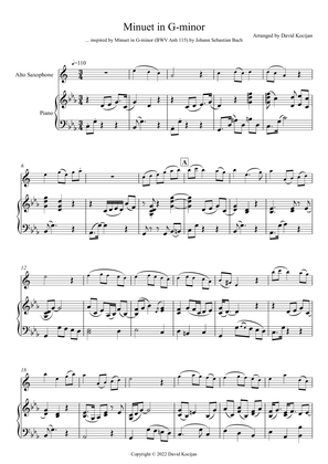Minuet in G-minor - EASY (alto sax & piano)