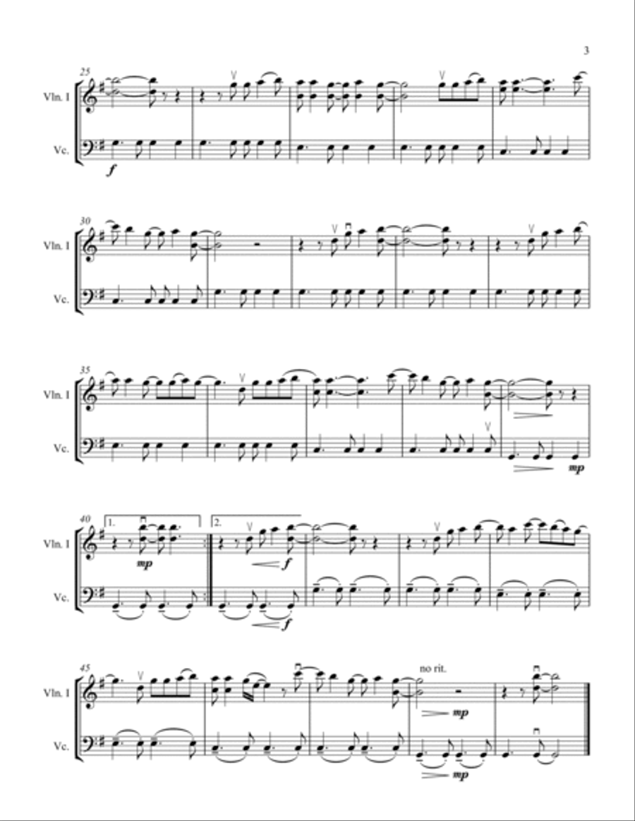 Just The Way You Are String Duet scores gallery preview page 5
