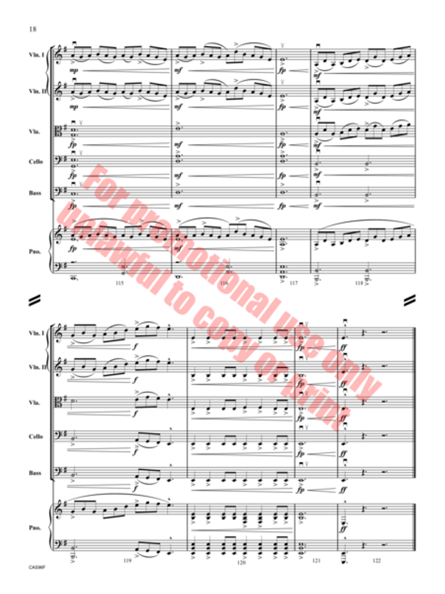 Reels and Reverie String Orchestra scores gallery preview page 19