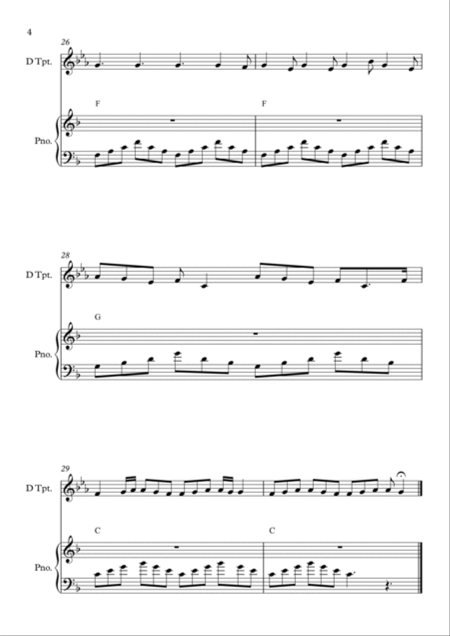Happier Trumpet Solo scores gallery preview page 4