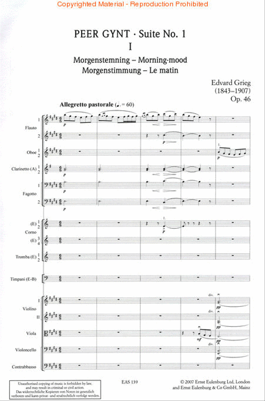 Peer Gynt Suites Nos. 1 and 2 Op. 46/Op. 55 Orchestra scores gallery preview page 2