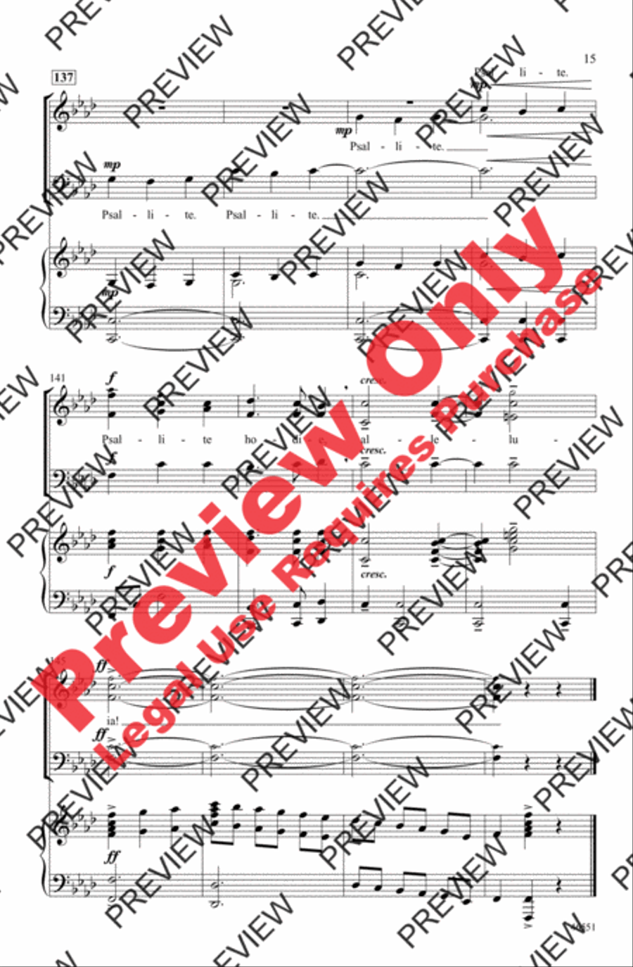 Psallite Hodie 3-Part scores gallery preview page 14