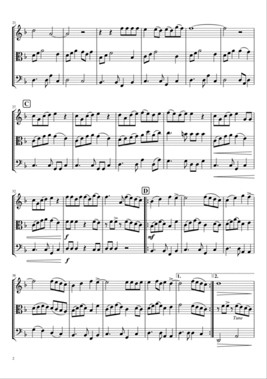 Darte Un Beso String Trio scores gallery preview page 2