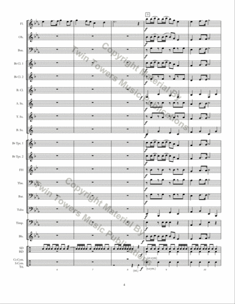 March to the Arches March to the Arches Concert Band scores gallery preview page 4
