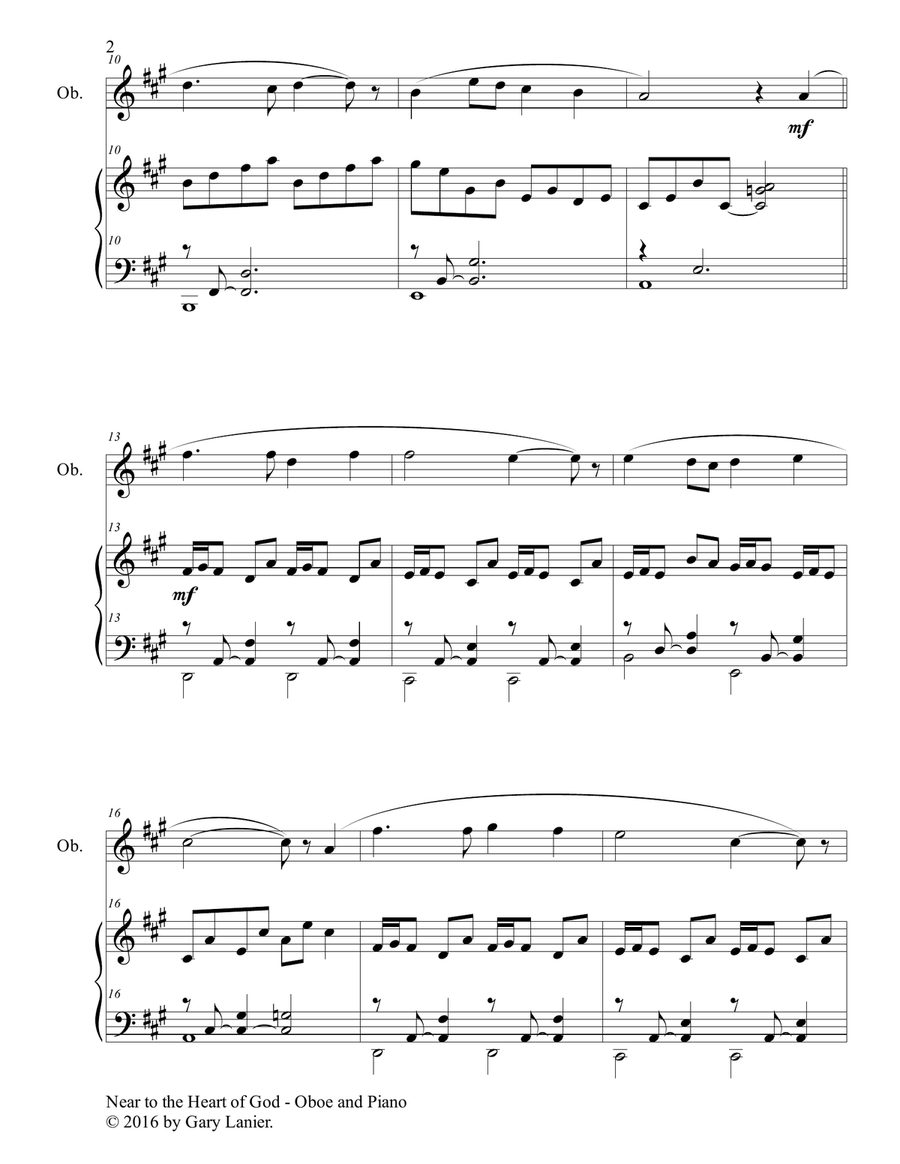 3 HYMNS OF PEACE AND COMFORT (for Oboe with Piano - Instrument Part included) Piano scores gallery preview page 3