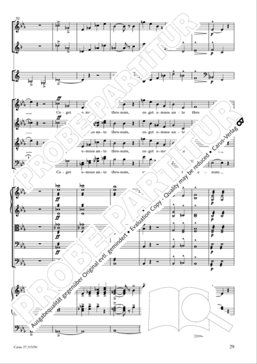 Requiem in C major 4-Part scores gallery preview page 32