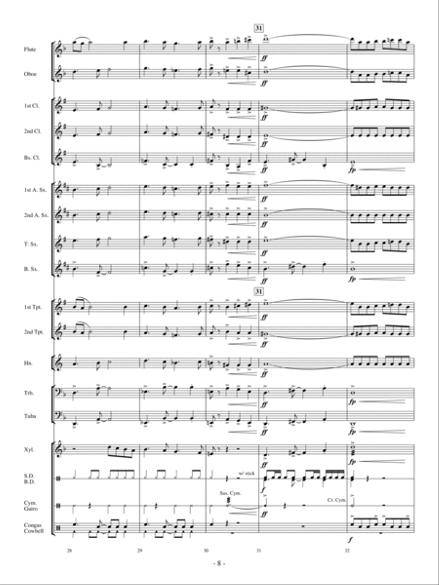 Conquista Concert Band scores gallery preview page 7