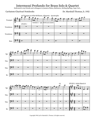 Intermezzi Profundo for Brass Solo & Quartet