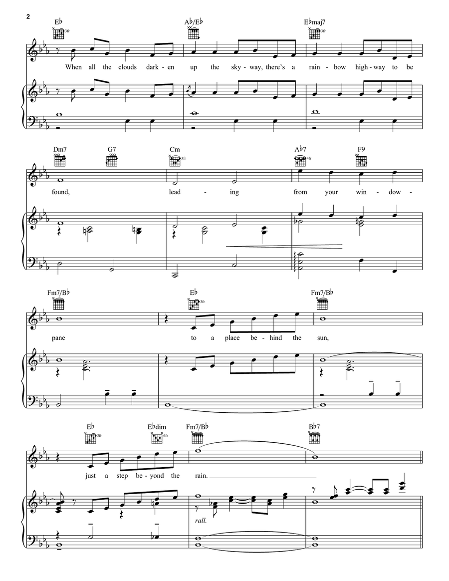 Over The Rainbow Over The Rainbow Guitar scores gallery preview page 2