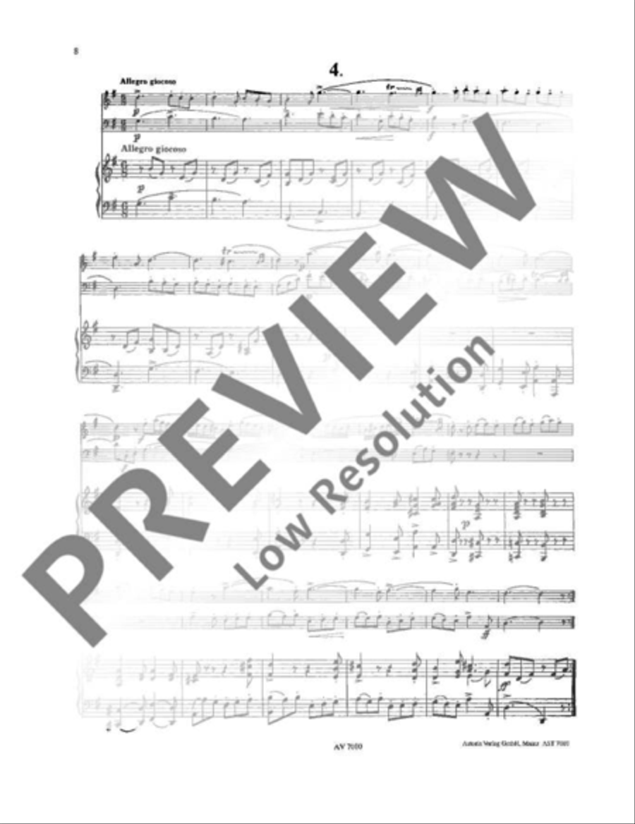 Triosonate G-Dur Bassoon scores gallery preview page 9