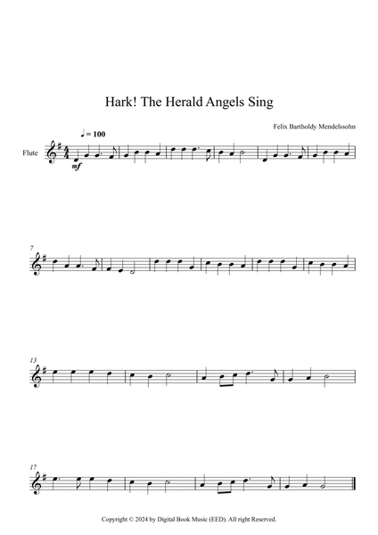 Hark! The Herald Angels Sing, Felix Bartholdy Mendelssohn (Flute)
