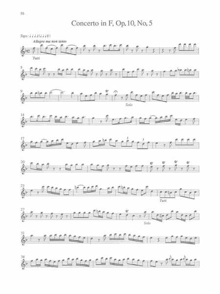 Vivaldi - 3 Concerti for Flute & Orchestra: D Major (RV427); F Major (RV434); G Major (RV438) image number null