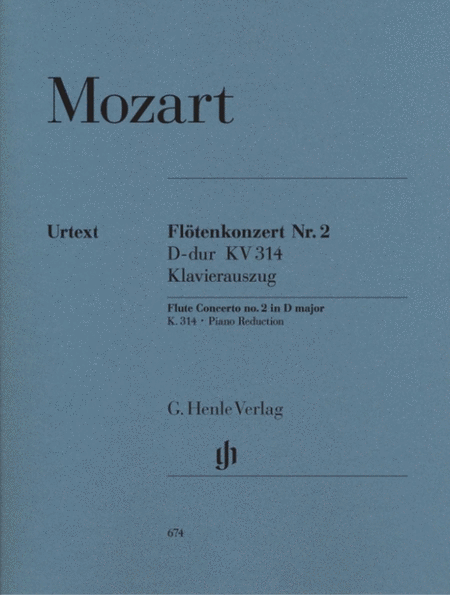 Mozart - Concerto No 2 D K 314 Flute/Piano