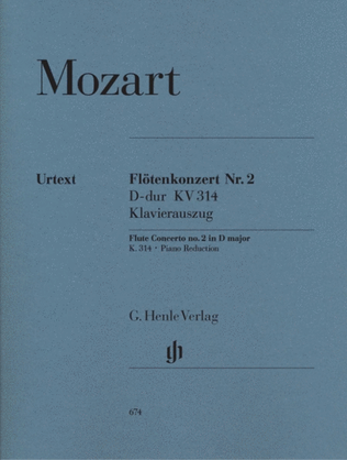 Book cover for Mozart - Concerto No 2 D K 314 Flute/Piano