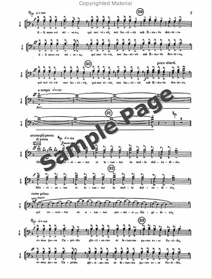 Carmina Burana Children's Choir scores gallery preview page 10