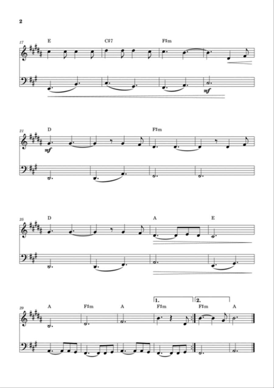 Hallelujah Bassoon scores gallery preview page 2