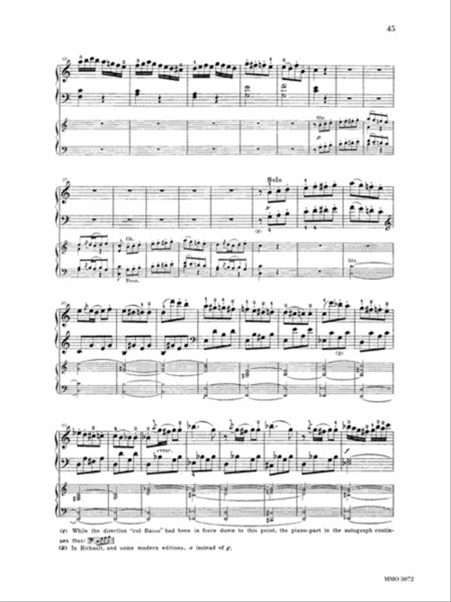 Mozart – Concerto No. 21 in C Major, KV467 “Elvira Madigan” Piano Solo scores gallery preview page 4