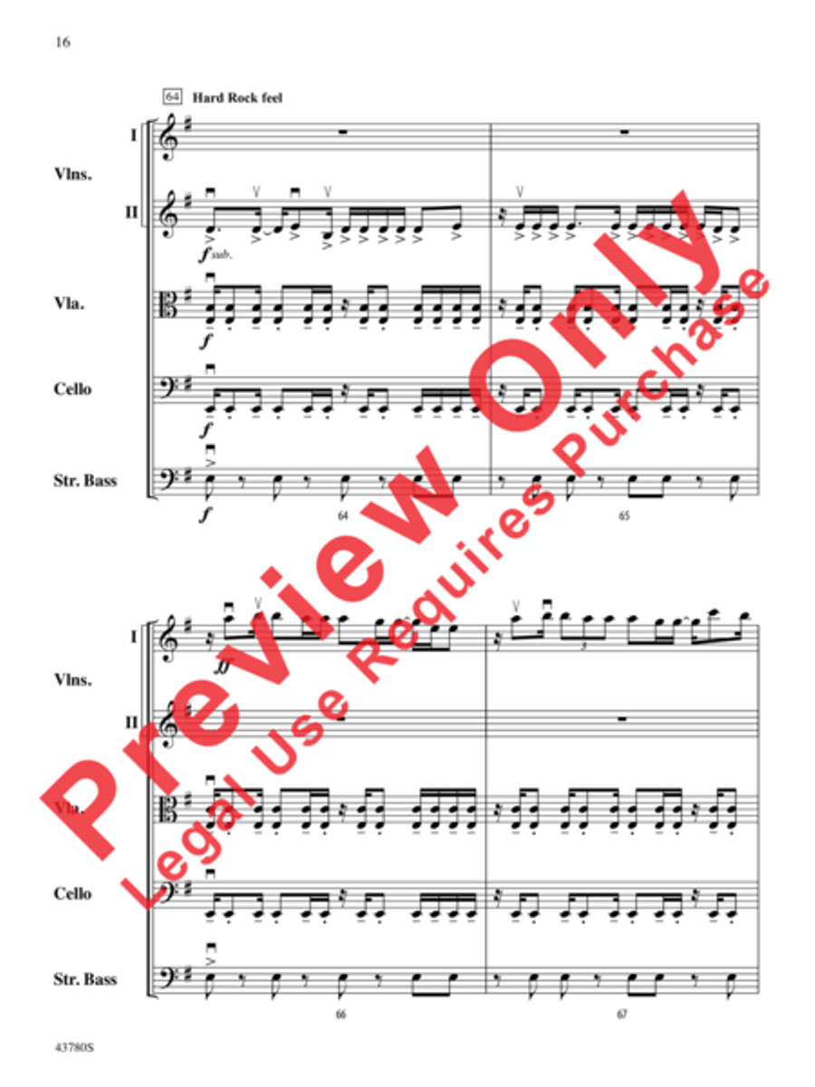 Bring Me to Life String Orchestra scores gallery preview page 17