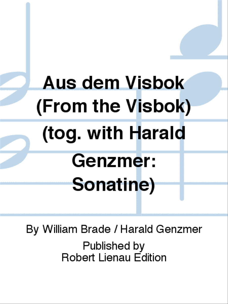 Aus dem Visbok (From the Visbok) (tog. with Harald Genzmer: Sonatine) Classical Guitar scores gallery preview page 1