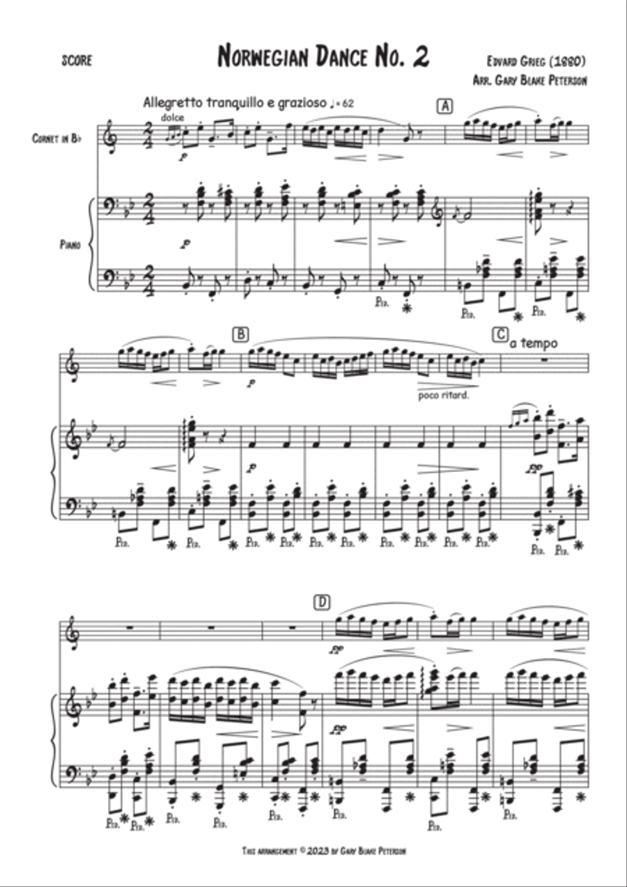 Norwegian Dance No. 2 Norwegian Dance No. 2 Chamber Music scores gallery preview page 2
