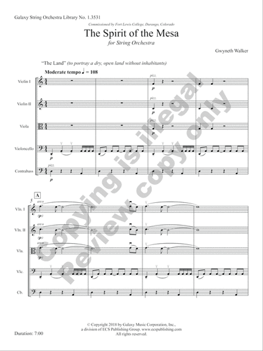 The Spirit of the Mesa String Orchestra scores gallery preview page 4