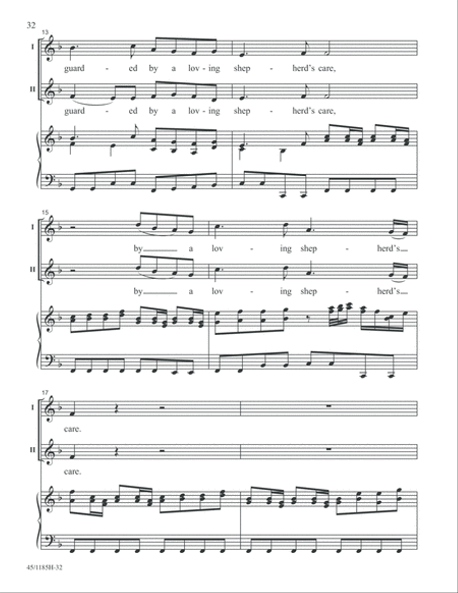 Bach for Young Voices 2-Part scores gallery preview page 32