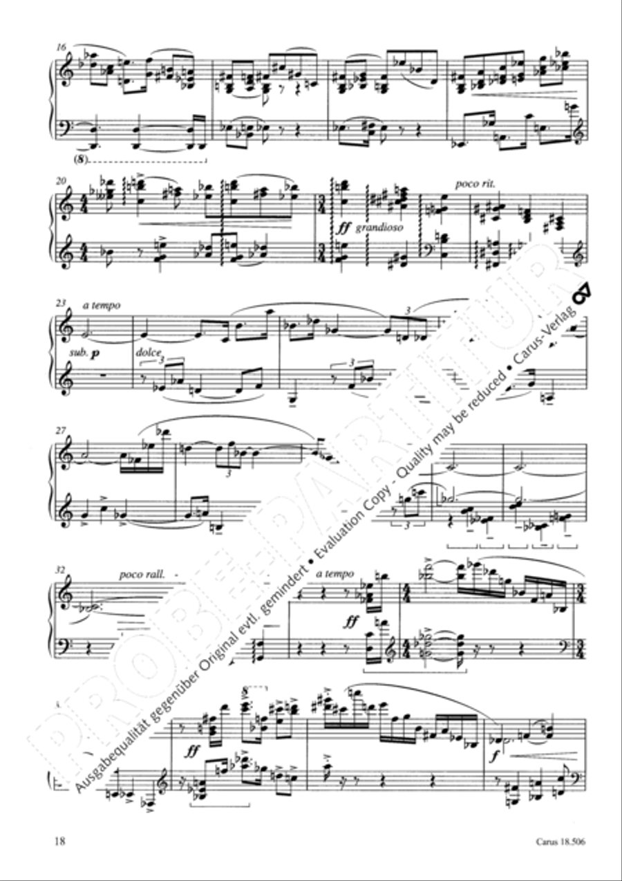 Vier Klavierstucke Vier Klavierstucke Piano Solo scores gallery preview page 19