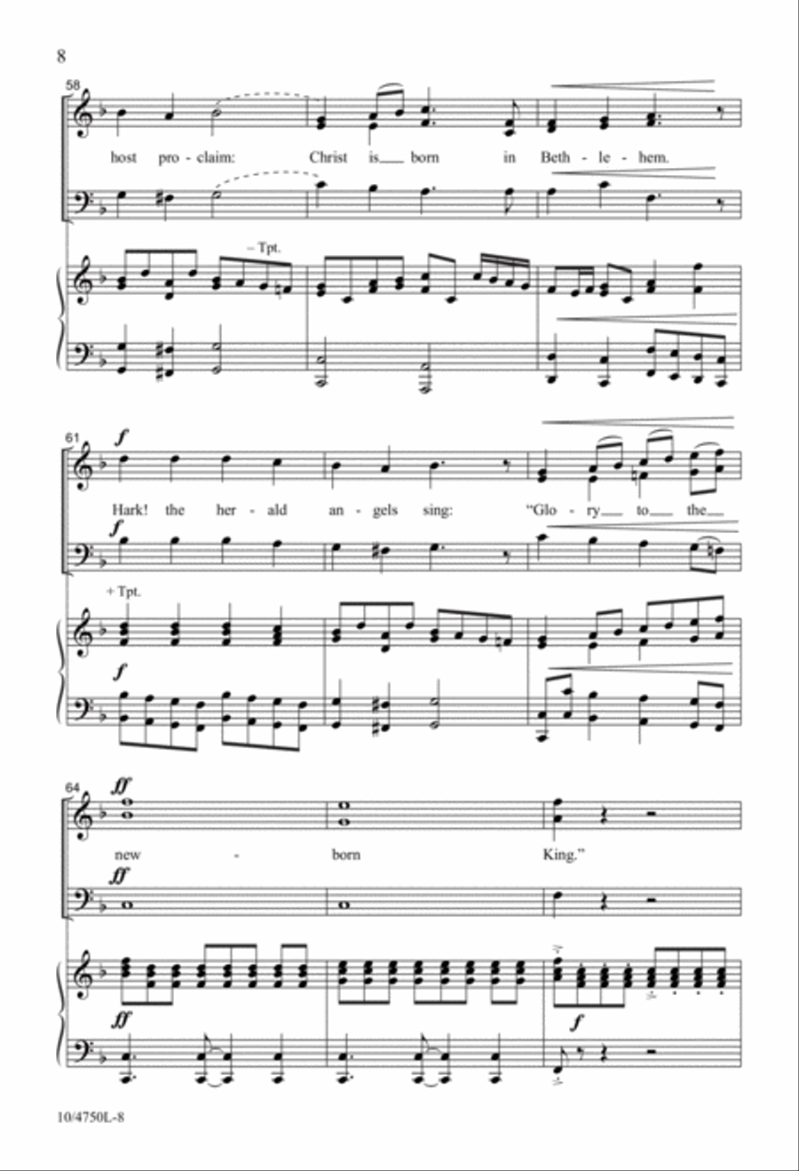 Christmas Fanfare 3-Part scores gallery preview page 8