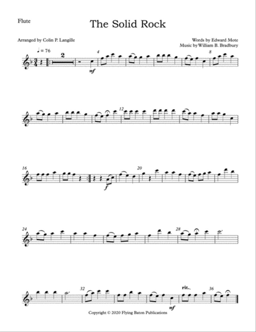 The Solid Rock Unison Choir scores gallery preview page 5