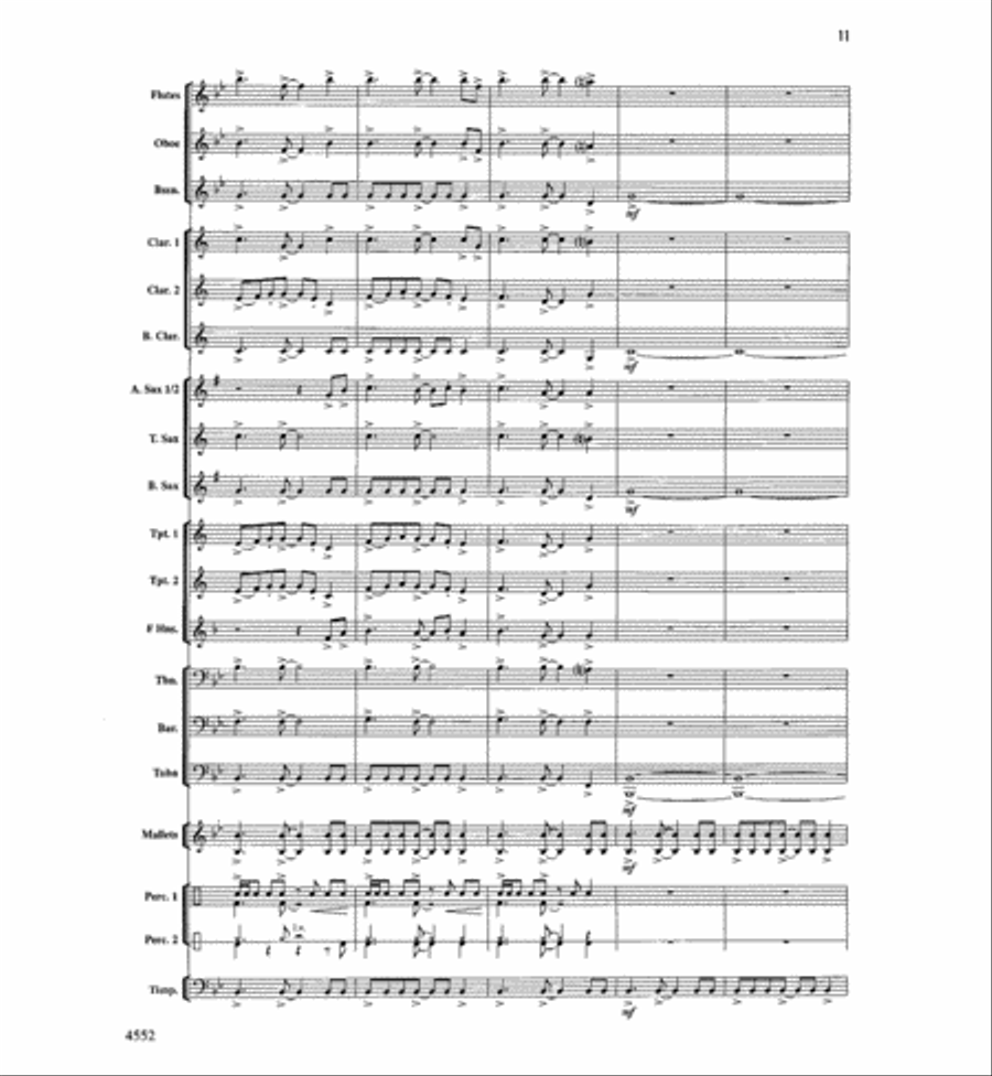 The Light Of Dawn Concert Band scores gallery preview page 10