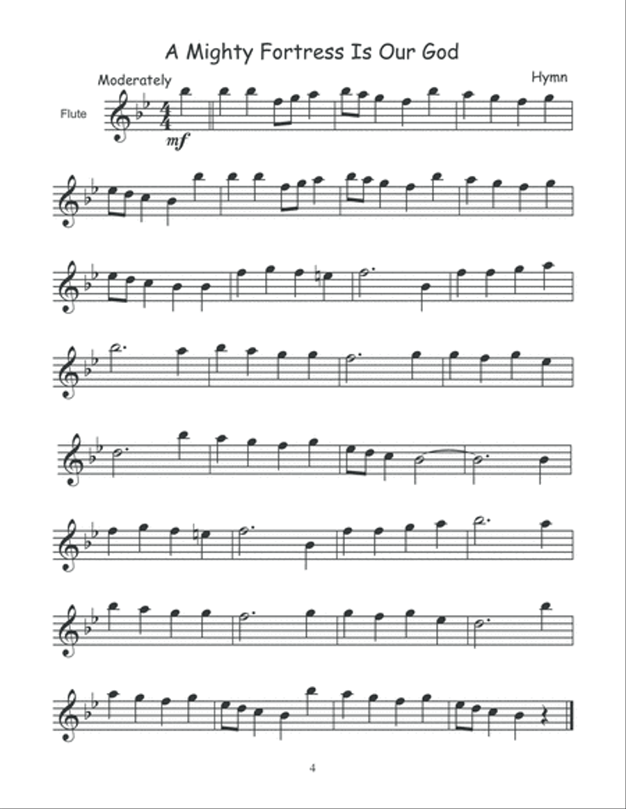 101 Easy Songs for Flute Flute Solo scores gallery preview page 5