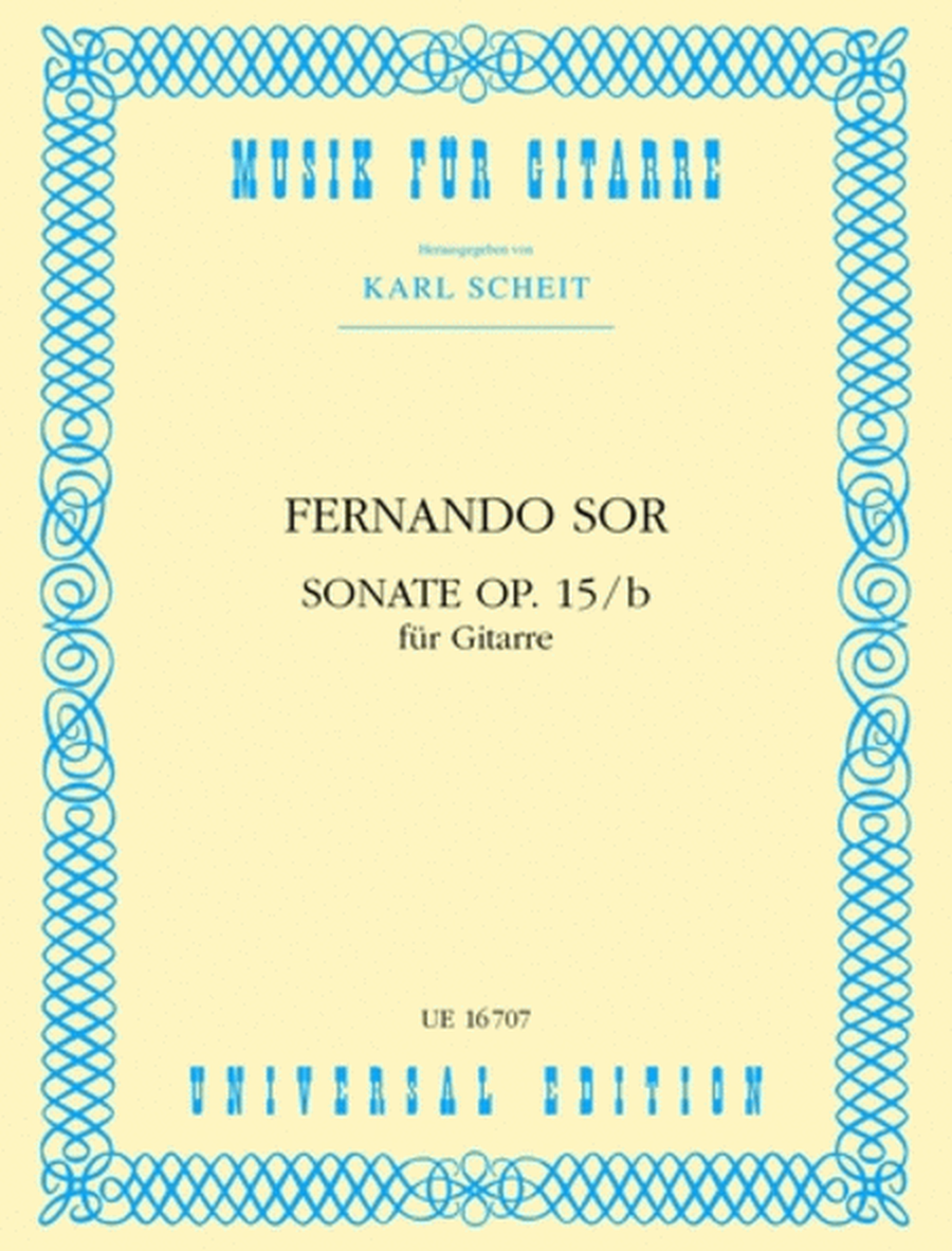 Guitar Sonata, Op. 15B (Scheit