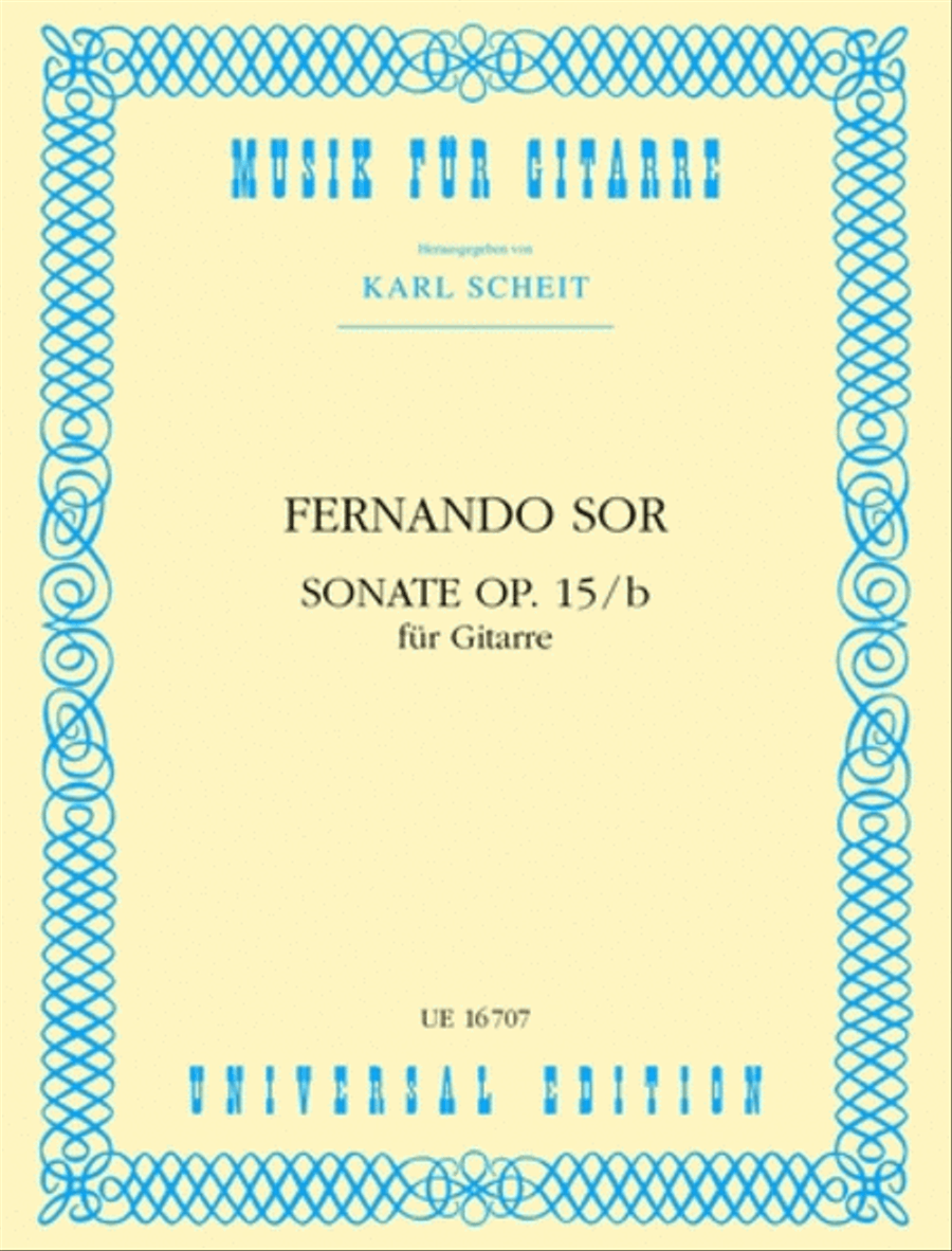 Guitar Sonata, Op. 15B (Scheit Classical Guitar scores gallery preview page 1