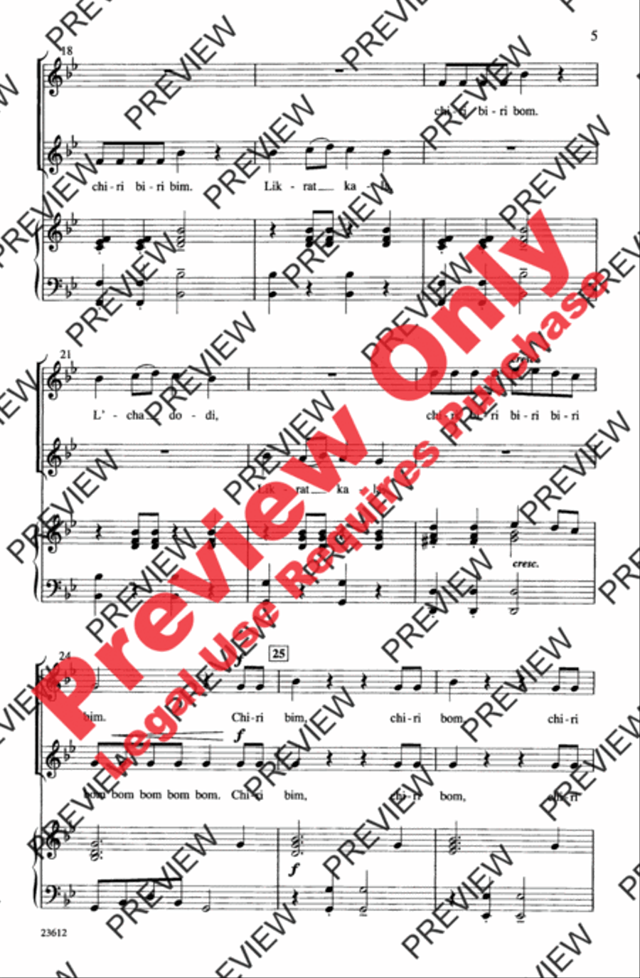 Chiri Biri Bim 2-Part scores gallery preview page 5