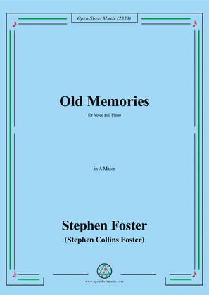 Book cover for S. Foster-Old Memories,in A Major