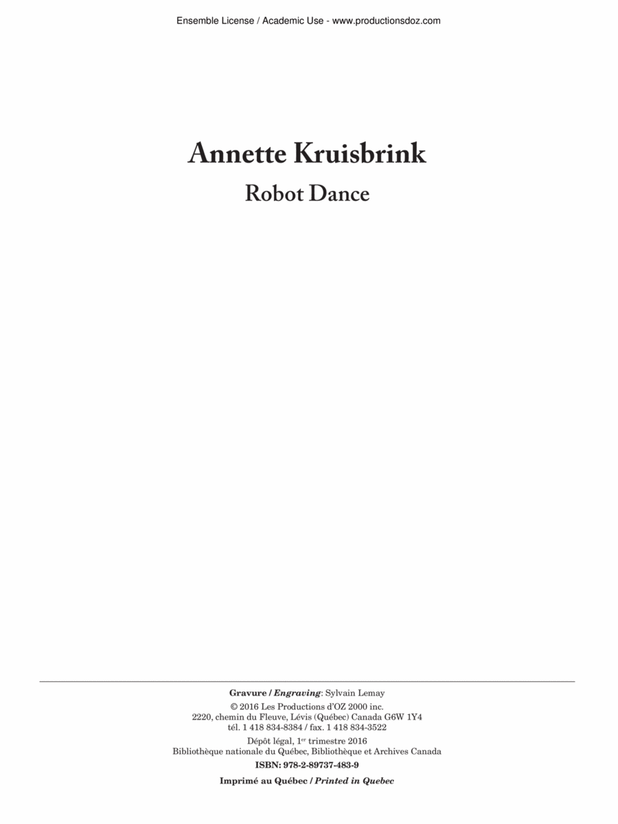 Robot Dance Guitar Ensemble scores gallery preview page 1
