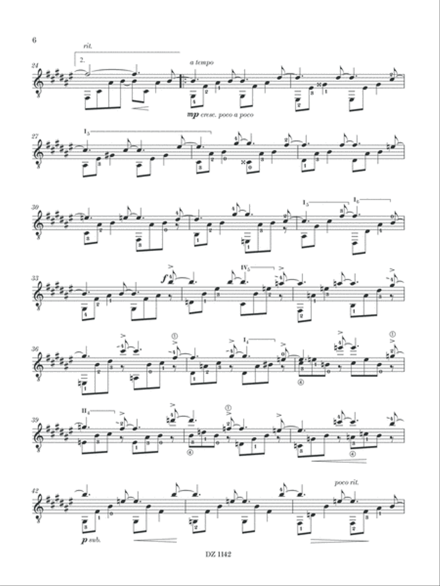 Jeff Buckley Requiem Classical Guitar scores gallery preview page 6