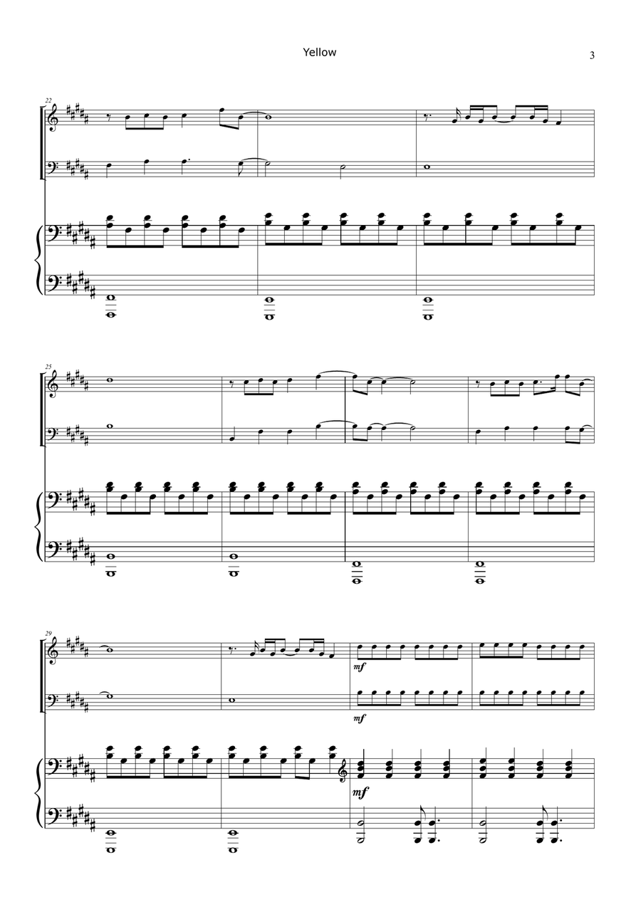 Yellow Piano Trio scores gallery preview page 3