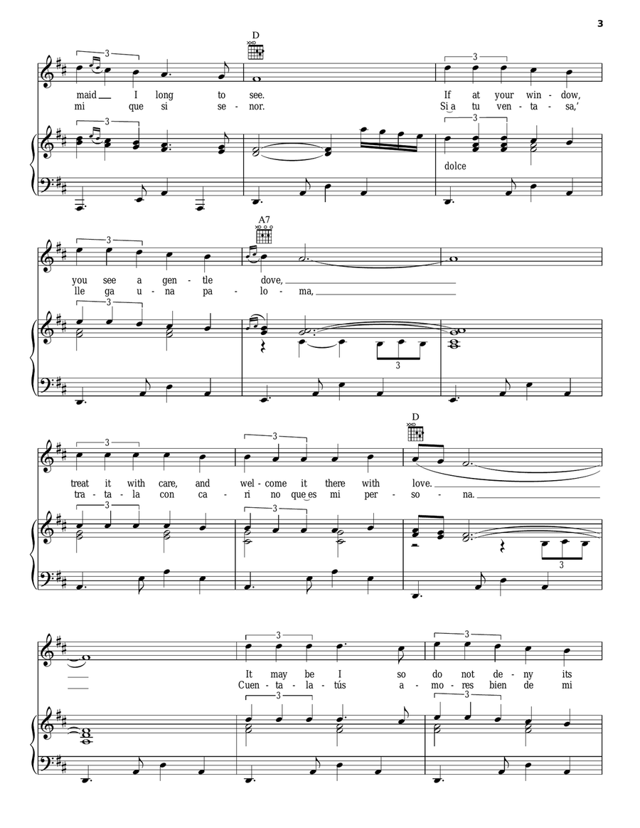 La Paloma Guitar scores gallery preview page 3