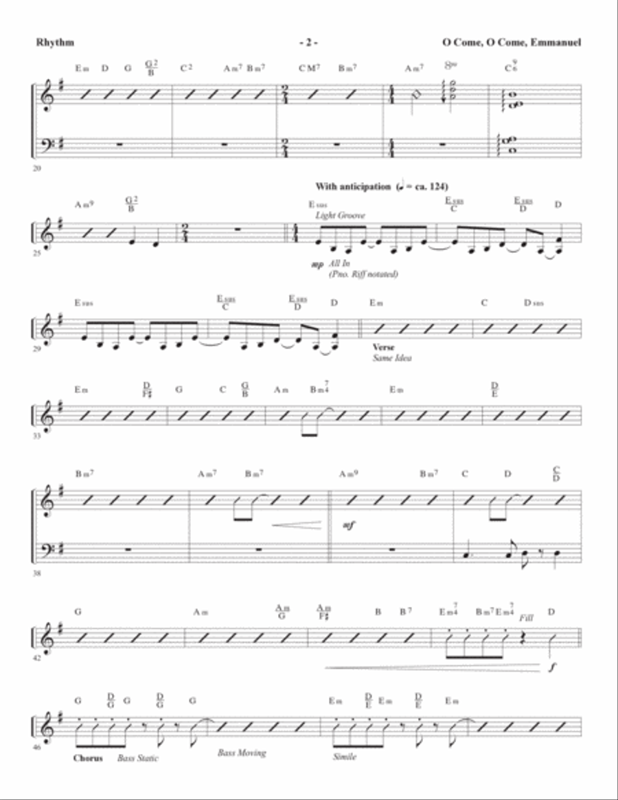 The Thrill of Hope (A New Service of Lessons and Carols) - Rhythm Choir scores gallery preview page 3