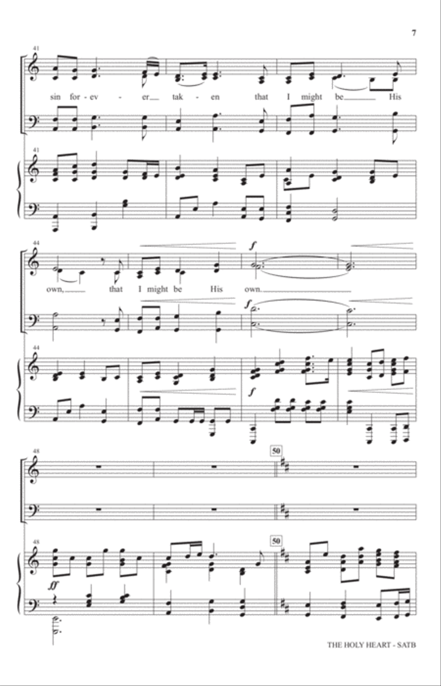 The Holy Heart 4-Part scores gallery preview page 5