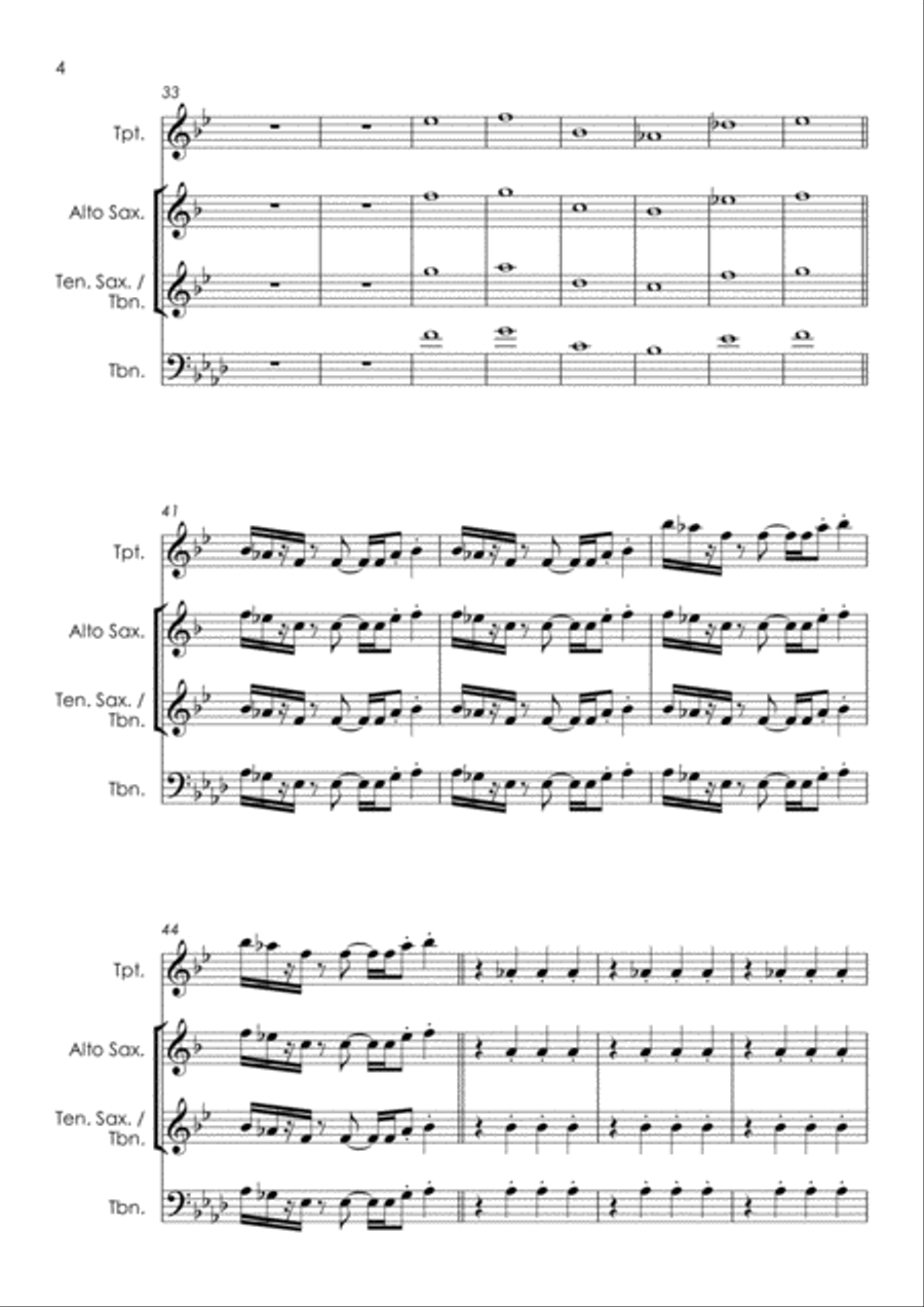 Hold On I'm Comin' Tenor Saxophone scores gallery preview page 6