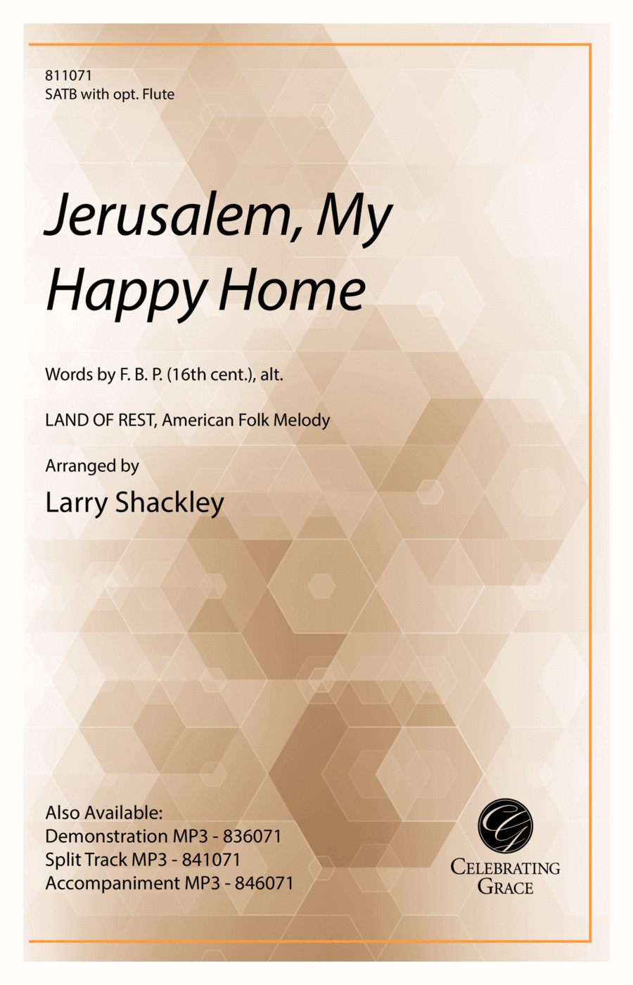 Jerusalem, My Happy Home (Digital) 4-Part scores gallery preview page 1