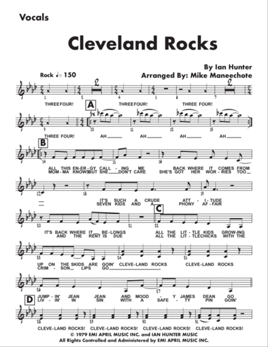 Cleveland Rocks Voice scores gallery preview page 2