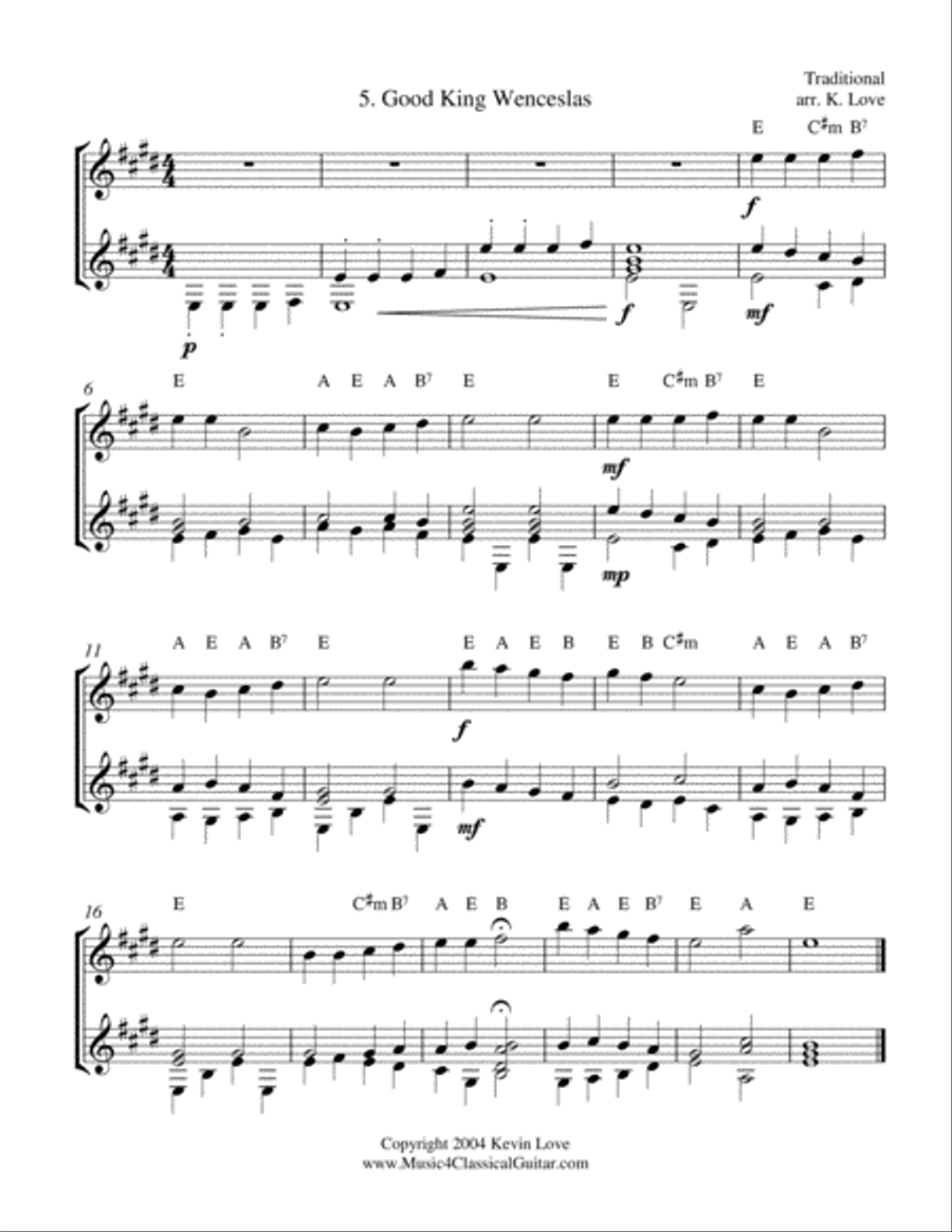A Christmas Primer (Violin and Guitar) - Score and Parts String Duet scores gallery preview page 6