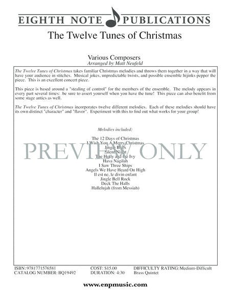 The Twelve Tunes of Christmas image number null