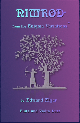 Book cover for Nimrod, from the Enigma Variations by Elgar, Flute and Violin Duet