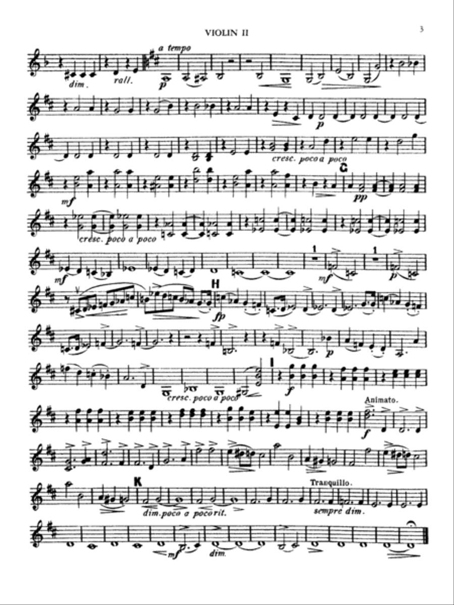Borodin: String Quartet No. 2 in D Major String Quartet scores gallery preview page 3