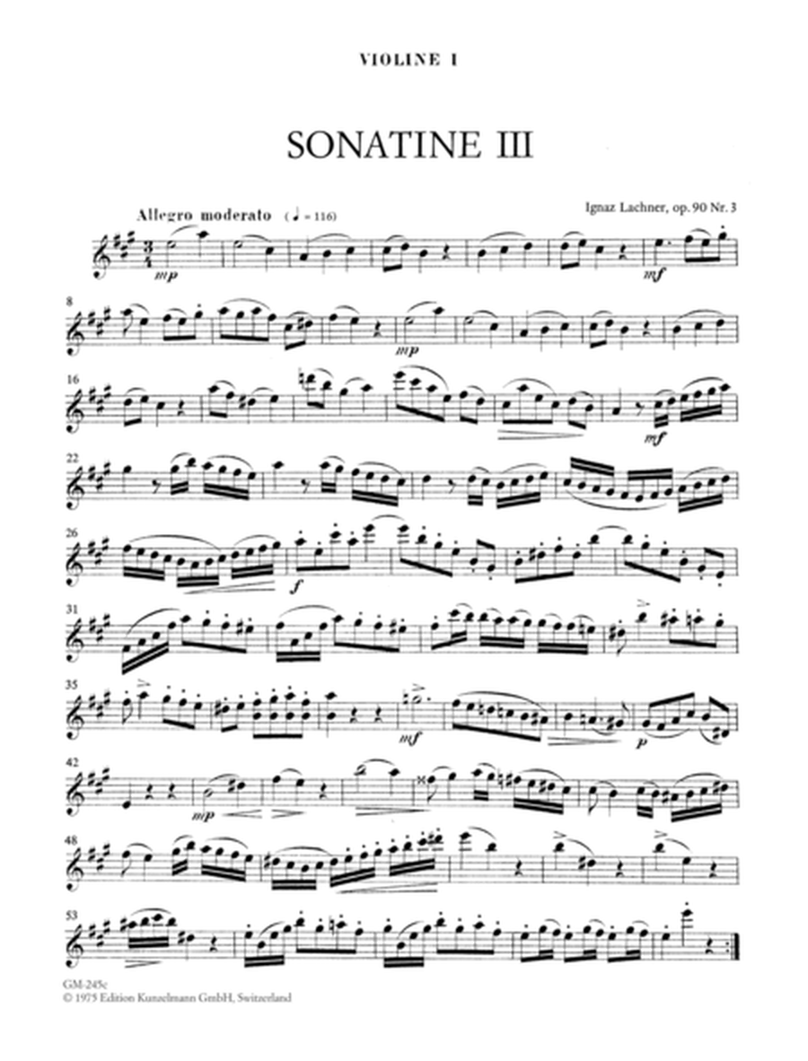 Sonatina no. 3 for 3 violins