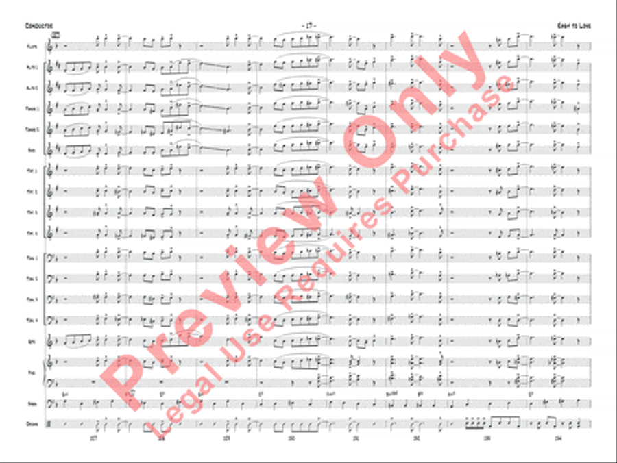 Easy to Love Jazz Ensemble scores gallery preview page 20
